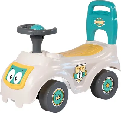 Mașinuță pentru copii Dolu - Prima mea mașinuță Ride-On, în albastru și galben