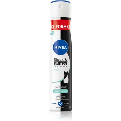 NIVEA Black & White Invisible Fresh spray anti-perspirant pentru femei 200 ml
