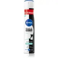 NIVEA Black & White Invisible Fresh spray anti-perspirant pentru femei 200 ml
