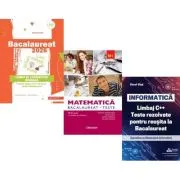 Pachet Bacalaureat 2026. Limba si literatura romana, Matematica M1. Teste si INFORMATICA. Limbaj C++. Teste rezolvate Mate-Info