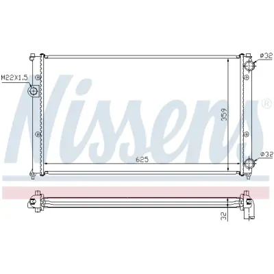 Radiator, racire motor NISSENS 652441