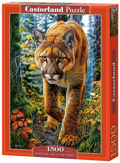 Puzzle Castorland din 1500 piese - Puma în pădure