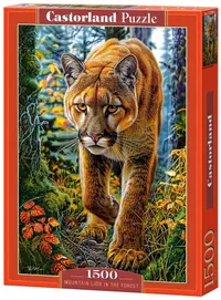 Puzzle Castorland din 1500 piese - Puma în pădure
