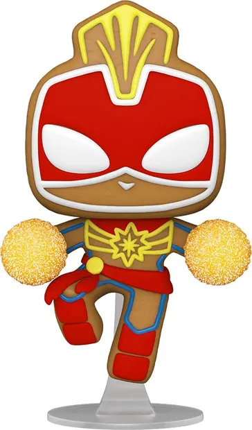 Figurina Funko POP! Marvel: Holiday - Gingerbread Captain Marvel #936