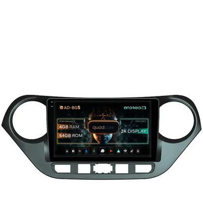 Navigatie 2K Hyundai I10 (2013-2017), Android, S-Quadcore 4GB RAM + 64GB ROM, 9.5 Inch - AD-BGS90042K+AD-BGRKIT196