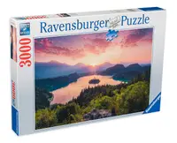 Puzzle Ravensburger din 3000 de piese - Lacul Bled, Slovenia