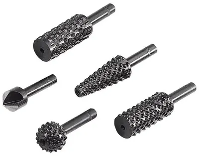 Set burghie pentru șlefuit Wolfcraft - Ø6,35 mm