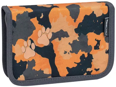 Penar școlar Belmil - Camuflaj portocaliu, 1 fermoar