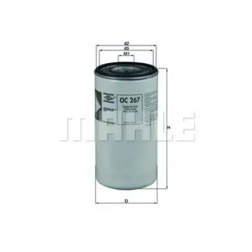 Filtru ulei MAHLE ORIGINAL OC 267