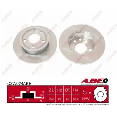 Disc frana ABE C3W024ABE
