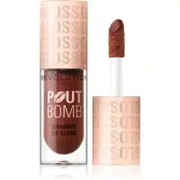 Revolution Shimmer Gloss Luciu de Buze sclipitor culoare Chocolate Sparkle 4.5 ml