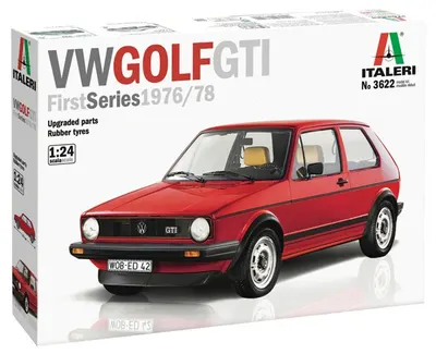 Model de asamblat Italeri Contemporary: Automobile - Automobil Volkswagen Golf GTI First Series 1976/78