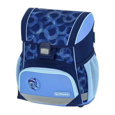Ghiozdan scolar, 37x31x22cm, Loop Dolphin Ride, Herlitz