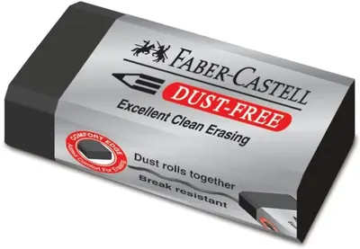 Ștergător Faber-Castell - Dust-Free, negru
