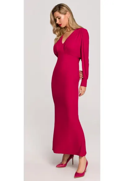 Rochie maxi dama - Kundry - pruna - Pruna