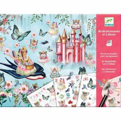 Tărâmul fermecat - Joc creativ cu abțibilduri de răzuit – Djeco