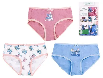 Chiloței pentru copii Cerda - Disney Lilo & Stitch, 3 bucăți, 6-8 ani