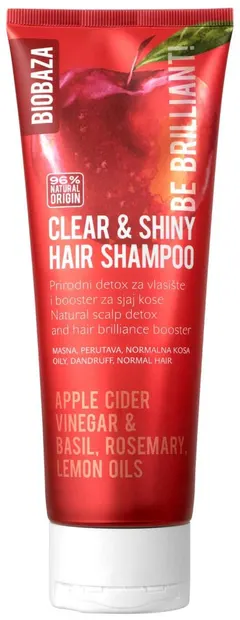Biobaza Șampon hrănitor Biobaza pentru păr gras și deteriorat Clear & Shiny, 250 ml