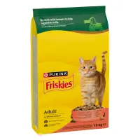 FRISKIES Cat, Adult, Pisica, Vita, Pui si Legume, 1.5 kg