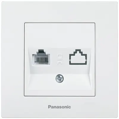 Priza telefon RJ11 cat.3 Karre Plus Panasonic alb