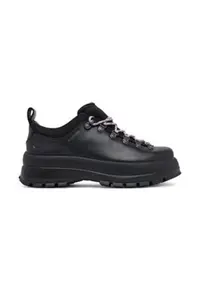 Pantofi cu platforma dama - piele naturala - negru