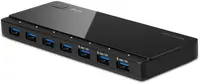 Hub USB TP-Link - UH700, 7 porturi, USB 3.0, negru