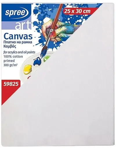 Pânză de pictură pe ramă Spree Art - 25 х 30 cm, 100% bumbac