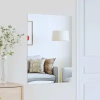 vidaXL Ogledna de perete Dreptunghiular 80 x 60 cm sticlă securizată