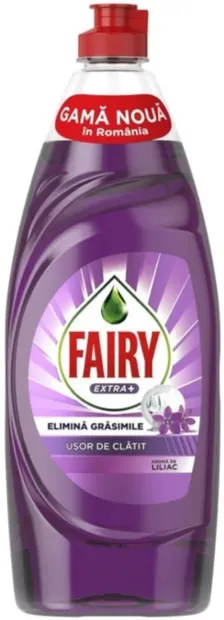 Detergent de vase Fairy - Extra Plus, liliac, 650 ml