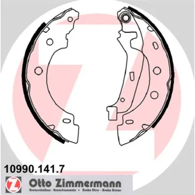 Set saboti frana ZIMMERMANN 10990.141.7