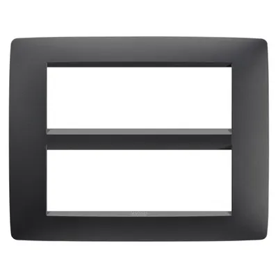 Rama Gewiss GW16112VN pentru 12 module (6+6), negru satinat, Chorus One
