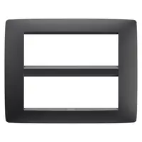 Rama Gewiss GW16112VN pentru 12 module (6+6), negru satinat, Chorus One