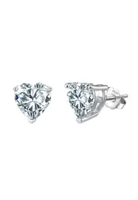Cercei Inima Stud cu Zirconiu - Argint 925