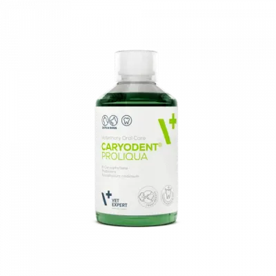Aditiv oral pentru sanatatea cavitatii bucale la caini pisici Caryodent Proliqua 250 ml