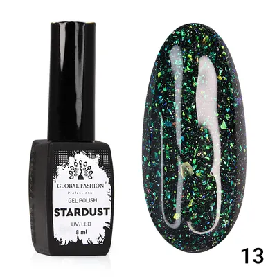 Oja semipermanenta Stardust, reflectorizant, Global Fashion, 8ml, 13 Engros