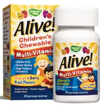 Alive Multivitamine pentru copii, 30 comprimate masticabile, Nature's Way