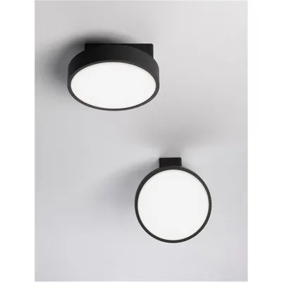 Plafoniera PERFECT Nisipiu Negru Aluminiu & Acrylic LED 20W 1657Lm IP20 TRIAC Dimabil Driver AC220-240V Beam Angle: 120° CRI>80 2700-6000K Schimbare temperatura de culoare si reglare intensitate luminoasa