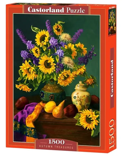 Puzzle Castorland din 1500 de piese - Comorile toamnei