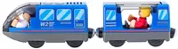 Set de joacă Woodyland - Locomotiva si vagonul, 4 piese