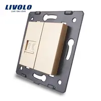 Modul Priza simpla telefon, RJ11 Auriu