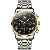 Ceas barbatesc Olevs Cronograf Data Elegant Quartz Analog Otel