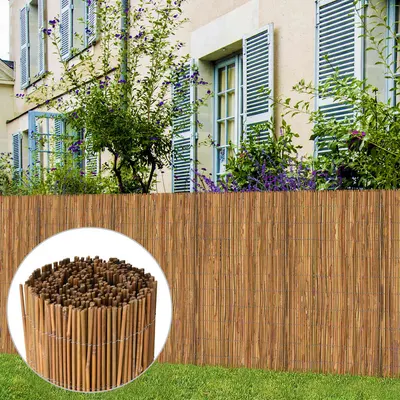 vidaXL Gard de bambus, 500x100 cm