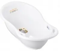 Cădiță pentru bebeluși cu sistem de scurgere Tega Baby – Wild & Free, Elefănțel, 86 cm, albă
