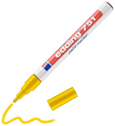 Marker permanent Edding 751 - galben