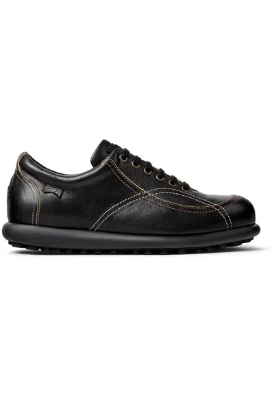 Pantofi casual de piele cu cusaturi contrastante Pelotas Ariel Hella Twins - Negru