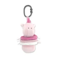 Jucarie de plus cu vibratii pentru bebelusi Lorelli Natural Unicorn Roz
