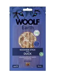 WOOLF Earth Noohide Stick with Duck 90g Sticks pentru caini, cu rata