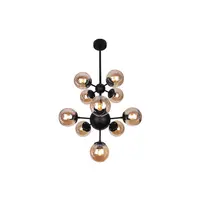 Lustra Cooper Negru+Cafea 10xE27 40W