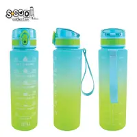 Sticla apa din plastic, 700ml, S-COOL green gradient