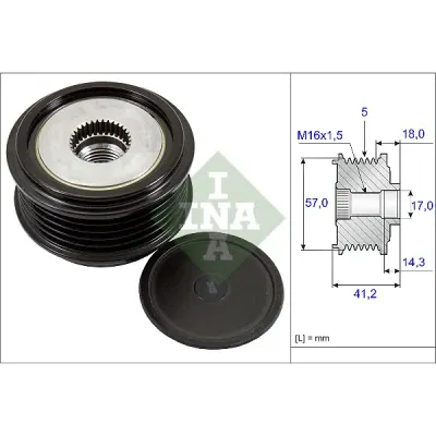 Sistem roata libera, generator INA 535 0248 10